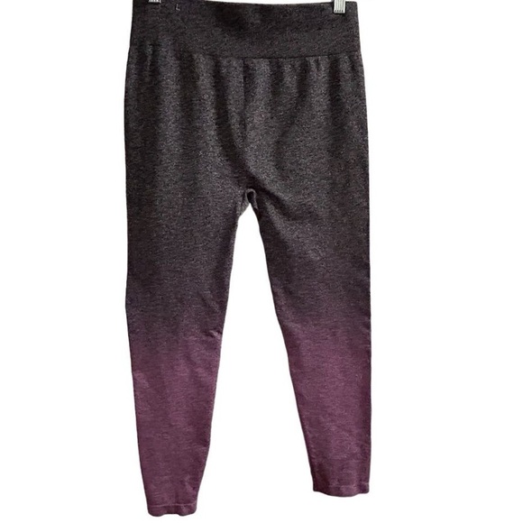 Aerie Women's Ombre Ankle Leggings Size L Gray to Purple Gradient - Picture 1 of 9